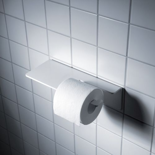 Wandmontierter WC-Rollenhalter - RADIUS DESIGN - Aluminium / für Privatgebrauch