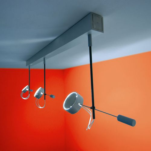 Hängeleuchte - ABSOLUT WD3 - RADIUS DESIGN - fluoreszierend / rund / Kohlefaser