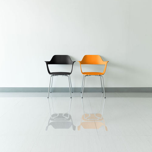 Moderner Stuhl - MU - RADIUS DESIGN - für den Innenraum / Polypropylen / Glasfaser