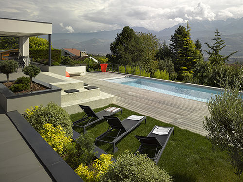 Schwimmbecken für Außenbereich - PISCINE MONTAGNE - PISCINES CARRE BLEU - für Hotels / erdverlegt / Keramik