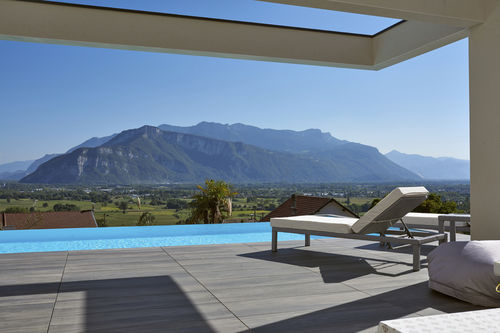 Überlaufschwimmbecken - CERALP GRENOBLE - PISCINES CARRE BLEU - für Außenbereich / erdverlegt / Beton