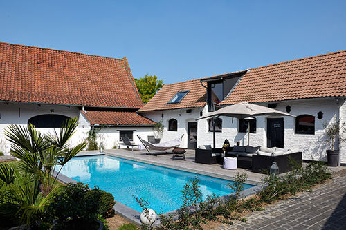 Maßgefertigtes Schwimmbecken - PISCINE FAMILIALE LILLE - PISCINES CARRE BLEU - für Außenbereich / erdverlegt / Holz