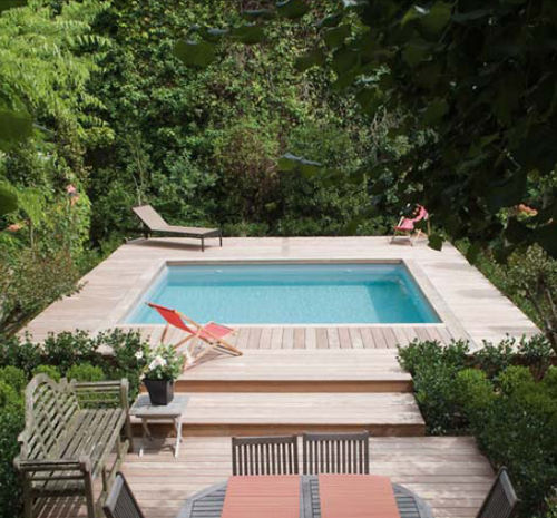 Schwimmbecken für Außenbereich - CARRE BORDEAUX - PISCINES CARRE BLEU - erdverlegt / Beton