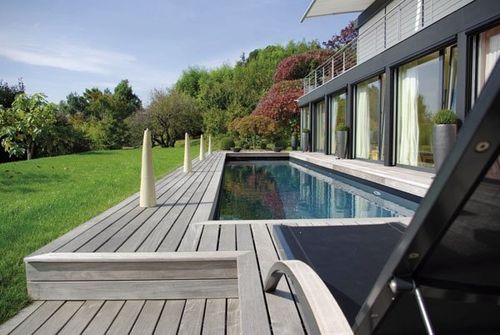 Schwimmbecken für Außenbereich - SUISSE. - PISCINES CARRE BLEU - erdverlegt / Beton