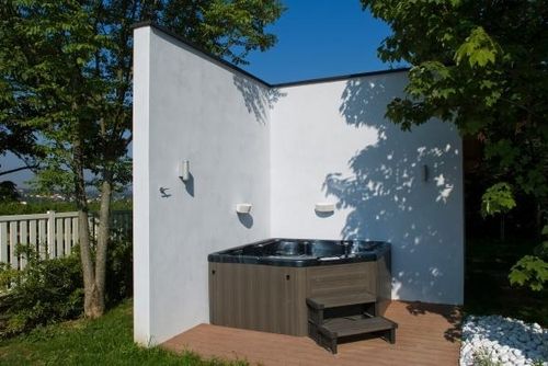 Whirlpool zum Aufstellen - MONTAGNY 69 - PISCINES CARRE BLEU - für Eckeinbau / Viersitzer / für Privatgebrauch