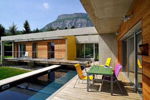 Schwimmbecken für Außenbereich - GRENOBLE - PISCINES CARRE BLEU - erdverlegt / Beton
