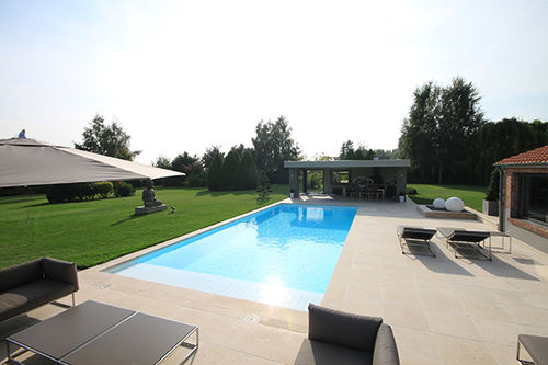 Schwimmbecken für Außenbereich - POOL HOUSE - PISCINES CARRE BLEU - erdverlegt / Beton