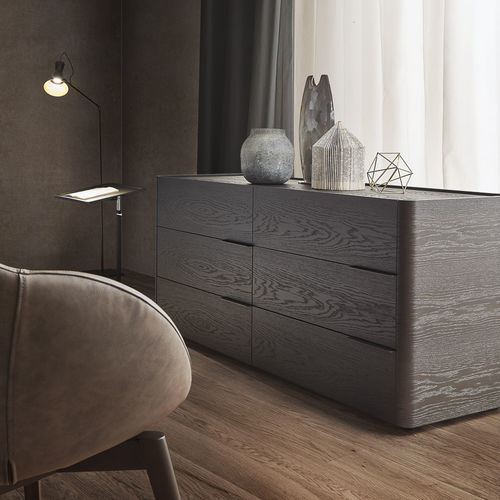 Moderne Kommode - GINEVRA - Olivieri - lackiertes MDF / rechteckig / mit Schublade