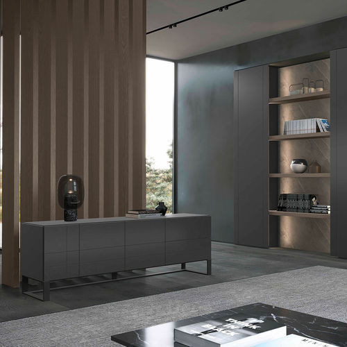 Modernes Sideboard - AQUA  - Olivieri - lackiertes Holz / Metall / mit Schubladen