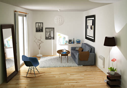 Elektrischer Konvektor - LUCKI HORIZONTAL - SAUTER - Metall / wandmontiert / horizontal