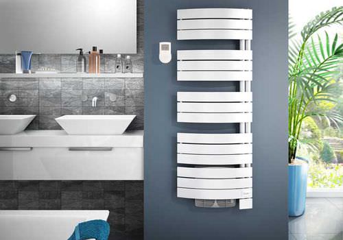 Elektrischer Badheizkörper - VENISE VENTILO TRIPLE CONFORT SYSTÈME - SAUTER - modern / Metall / wandmontiert