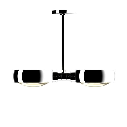 Moderne Deckenleuchte - SENTO FARO DOPPIO - Occhio - rund / Glas / Aluminium