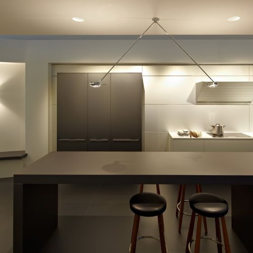 Hängelampe - SENTO SOFFITTO DUE - Occhio - Aluminium / Stahl / Glas