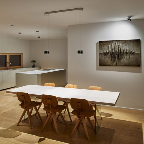 Hängelampe - SENTO SOSPESO DUE - Occhio - Aluminium / Stahl / Glas