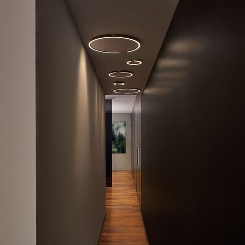 Moderne Deckenleuchte - MITO SOFFITTO 60 - Occhio - rund / Aluminium / LED