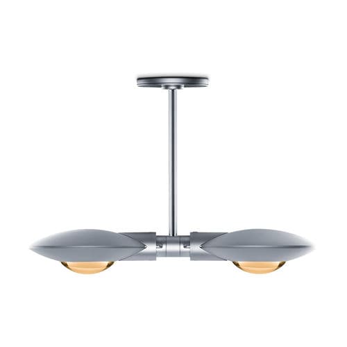 Moderne Deckenleuchte - PURO FARO DOPPIO - Occhio - rund / Aluminium / Stahl