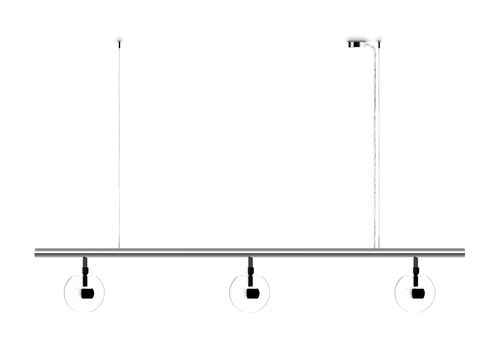 Hängelampe - DIVO: SISTEMA TRE - Occhio - Glas / Metall / modern