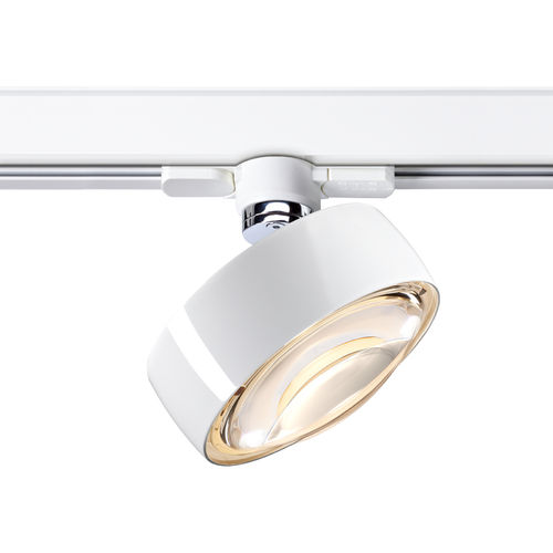 Halogen-Schienenleuchte - PIÙ ALTO - Occhio - rund / Aluminium / Stahl
