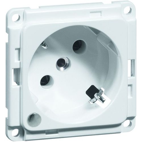 Wandmontierte Steckdose - COMPACTA: D 6711.02 WI LED/4  - PEHA Paul Hochköpper - modern / weiß / Schuko