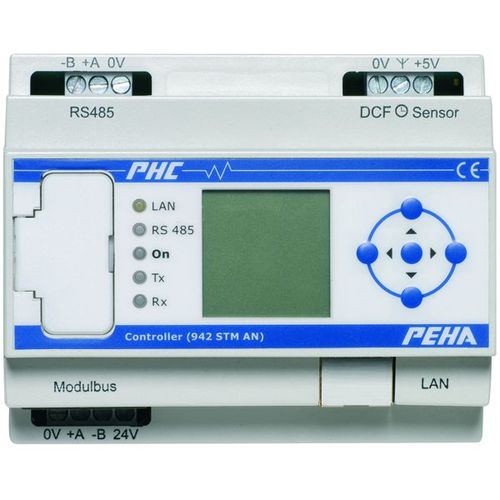Steuerungsmodul für Hausautomationssystem - D 942 STM AN  - PEHA Paul Hochköpper - DIN-Schiene