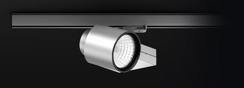 Halogen-Schienenleuchte - PURA S - RZB - rund / Aluminium / für Gewerbegebrauch