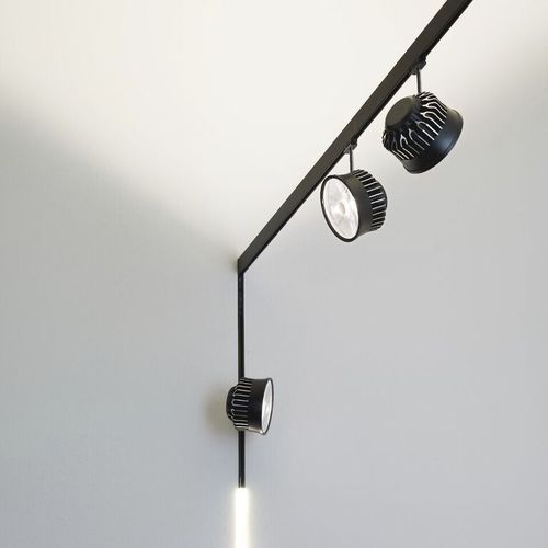 LED-Schienenleuchte - NINETY-FIVE S - Buschfeld Design - rund / Metall / für Gewerbegebrauch