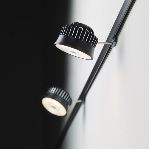 LED-Schienenleuchte - NINETY-FIVE SIDE S - Buschfeld Design - rund / Metall / für Gewerbegebrauch