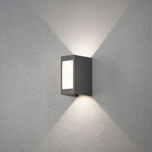 Moderne Wandleuchte - CREMONA - Gnosjö Konstsmide - für Außenbereich / Aluminium / rechteckig