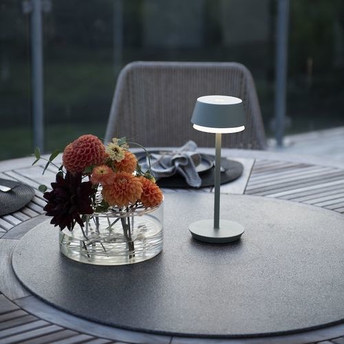 Tischlampe - LYON - Gnosjö Konstsmide - Aluminium / modern / mit Akku