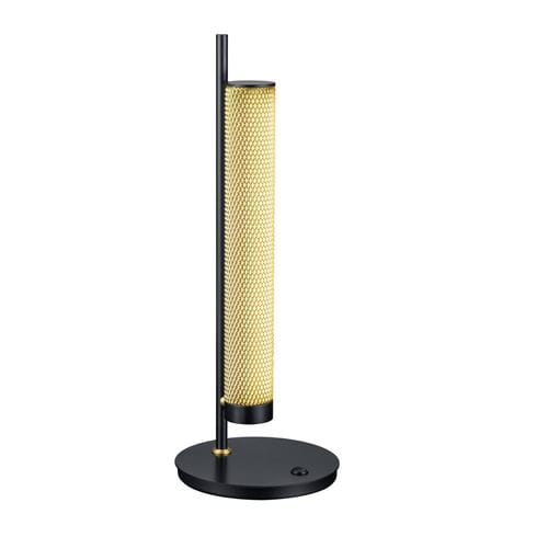 Tischlampe - 14.238.03 - Baulmann Leuchten - Messing / Maschen / Acryl
