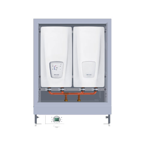 Elektrischer Durchlauferhitzer - DSX TOUCH TWIN - CLAGE GmbH - wandmontiert / vertikal / für Bad