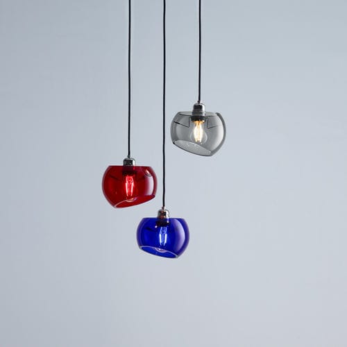 Moderner Kronleuchter - GLASS MOONS - Licht im Raum Dinnebier - geblasenes Glas / LED / handgefertigt