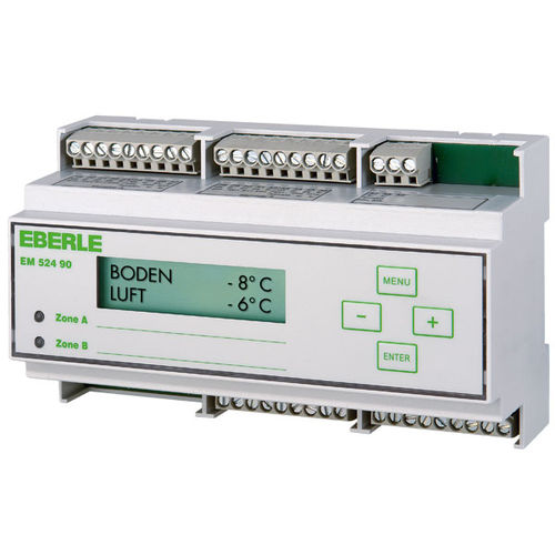 Steuergerät für DIN-Schiene - EM 524 90 - Eberle Controls - Feuchte / Temperatur / mit Bildschirm