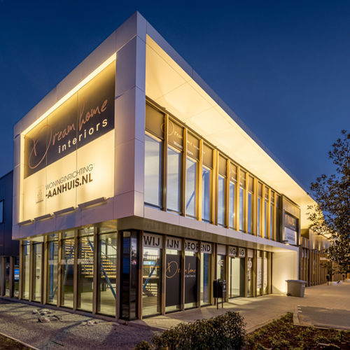 Moderne Wandleuchte - OMBRA - PERFORMANCE IN LIGHTING - für Außenbereich / Edelstahl / extrudiertes Aluminium