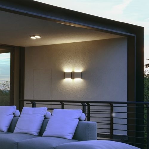 Moderne Wandleuchte - MIMIK 10 - PERFORMANCE IN LIGHTING - für den Innenraum / Aluminiumguss / Edelstahl