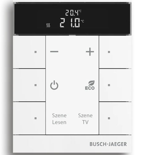 Bedienfeld für Hausautomationssystem - Tenton® - BUSCH-JAEGER - für Lüftungssystem / für Zugangskontrolle / für Heizsystem