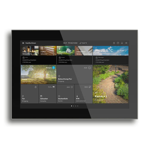 Bedientastatur für Hausautomationssystem - SmartTouch® 10" - BUSCH-JAEGER - für Zugangskontrolle / für Heizsystem / für Multimediasysteme