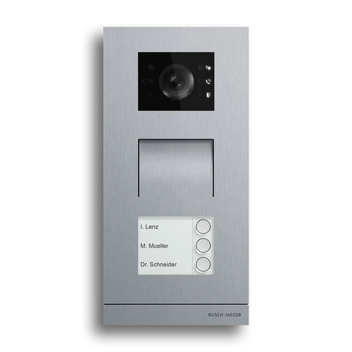 Metall-Türstation - Welcome® - BUSCH-JAEGER - Wohnbereich / wandmontiert / für Außenbereich