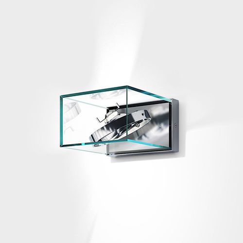 Moderne Wandleuchte - ANN AR111 - IP44 Schmalhorst - für Außenbereich / Edelstahl / Glas
