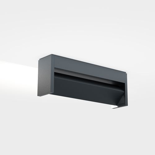 Moderne Deckenleuchte - SLAT ONE - IP44 Schmalhorst - rechteckig / Glas / Aluminiumguss
