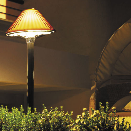 Leuchtpoller für Garten - I-DEA - Goccia Illuminazione - modern / Glas / Aluminium