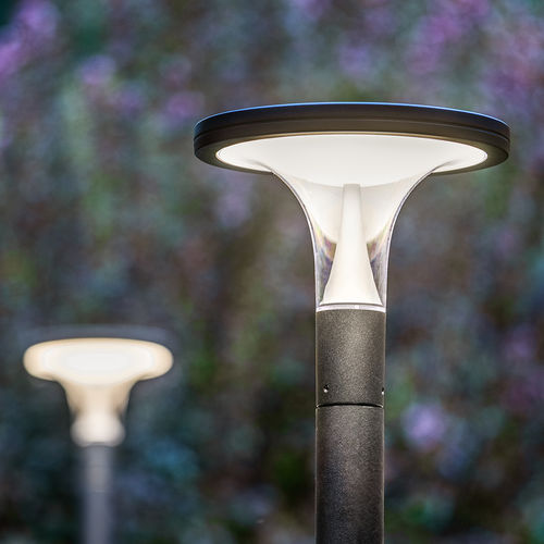 Moderner Leuchtpoller - CANTHUS - Goccia Illuminazione - Aluminiumguss / Kupfer / Polycarbonat