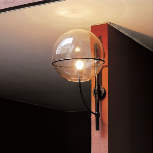 Moderne Wandleuchte - LYNDON - Oluce - für Garten / Metall / Glas