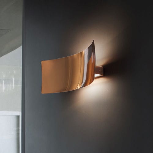 Moderne Wandleuchte - LENS - Oluce - für den Innenraum / Metall / rechteckig