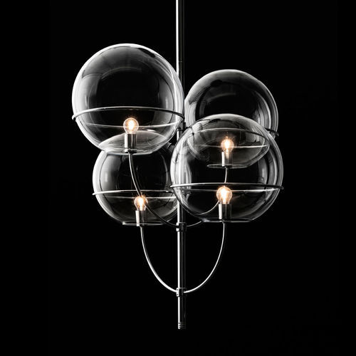 Hängelampe - LYNDON - Oluce - Metall / Glas / modern