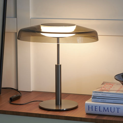 Tischlampe - DORA - Oluce - Metall / geblasenes Glas / modern