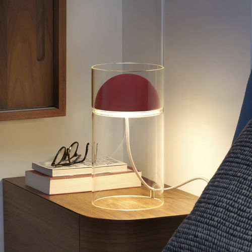 Tischlampe - CALAMAIO - Oluce - Metall / Pyrex® / modern