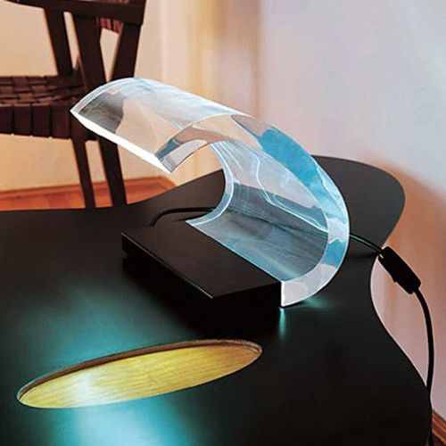 Tischlampe - ACRILICA - Oluce - Stahl / PMMA / originelles Design