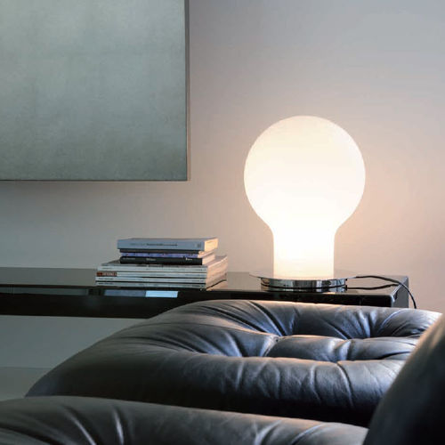 Tischlampe - DENQ - Oluce - Metall / geblasenes Glas / modern