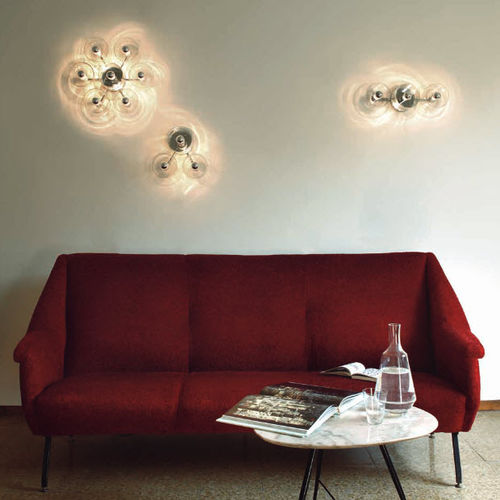 Moderne Wandleuchte - FIORE - Oluce - für den Innenraum / Metall / geblasenes Glas